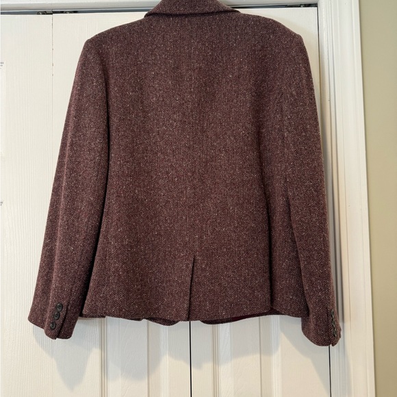 L.L. Bean burgundy wool blazer - Picture 4 of 6